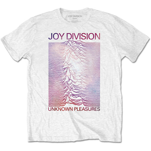 JOYDIVISION Official Unknown Pleasures T-Shirt - Unisex Stacked Design, Short Sleeve