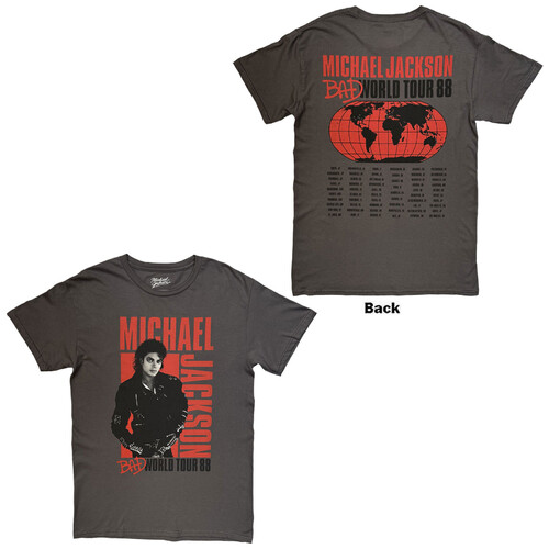 Michael Jackson Unisex T-Shirt: Bad Tour '88 Tokyo (Black) by