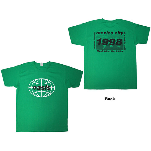Oasis Unisex T-Shirt: Colour Photo Live '25 World Tour (White