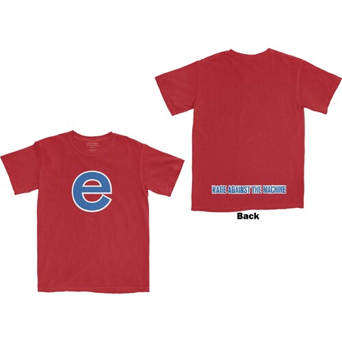 Rage Against The Machine Unisex T-Shirt: Red Fist (Back Print) by