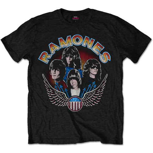 Ramones Unisex T-Shirt: Vintage Wings Photo by Ramones