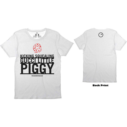 RADIOHEAD Tシャツ PIGGY RADIOHEAD レディオヘッド Tシャツ バンドTシャツ ブラック