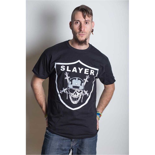 Slayer Unisex T-Shirt: Slayer Nation 2015 Dates (Back Print/Ex