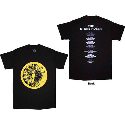 Tシャツ　THE STONES ROSES UKロック　アート　古着8SM2 希少デザイン UKロック The Stone Roses 武道館 Tシャツ 白 バンドT