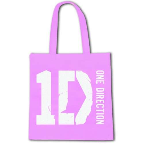 One Direction Sequined Tote Bag Black & Pink | Black tote bag, Black pink,  Pink