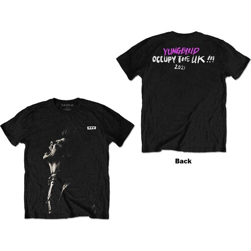 Yungblud 【 Life On Mars Tour Vintage T-Shirt Womens 】 ファッション レディースファッション トップス Tシャツ カットソー Yungblud Unisex T-Shirt: Life on Mars (Back Print) by Yungblud